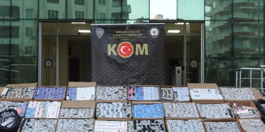 Şanlıurfa'da Kaçak Sigara Operasyonu