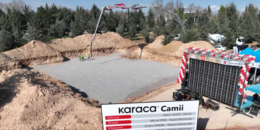 Şehir Mezarlığı İçindeki Karaca Camisi’nin Temel Atma Töreni Gerçekleştirildi