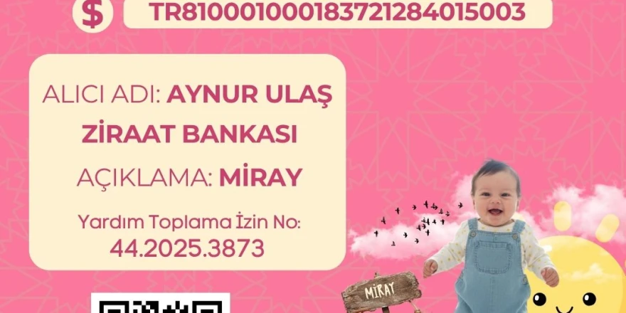 SMA hastası 35 Günlük Miray Aybanu destek bekliyor