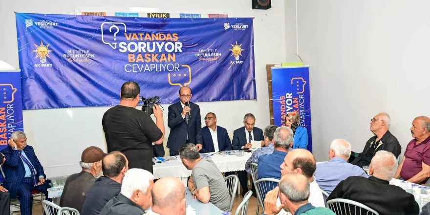 Tecde Mahallesinde “Vatandaş Soruyor, Başkan Cevaplıyor” Toplantısı Düzenlendi