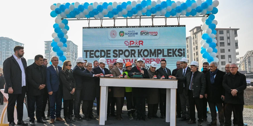 Tecde Spor Kompleksi’nin Temel Atma Töreni Yapıldı