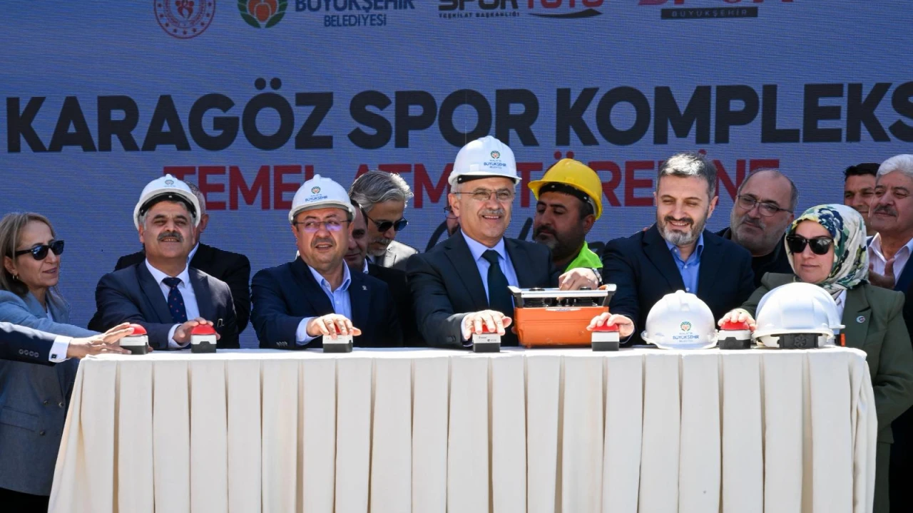 toki karagöz spor kompleksi’nin temel atma töreni yapıldı