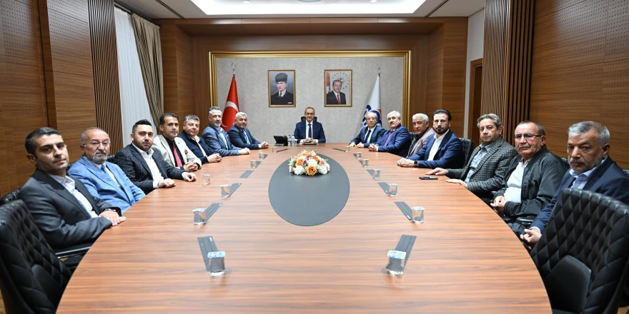 TSO heyeti Vali Seddar Yavuz ile bir araya geldi