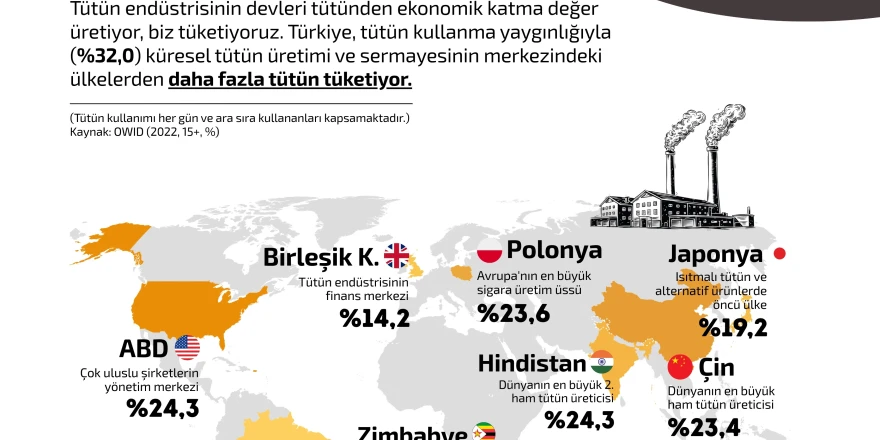 Türkiye, Günlük Türkiye, Günlük Tütün Kullanımında OECD LideriTütün Kullanımında OECD Lideri