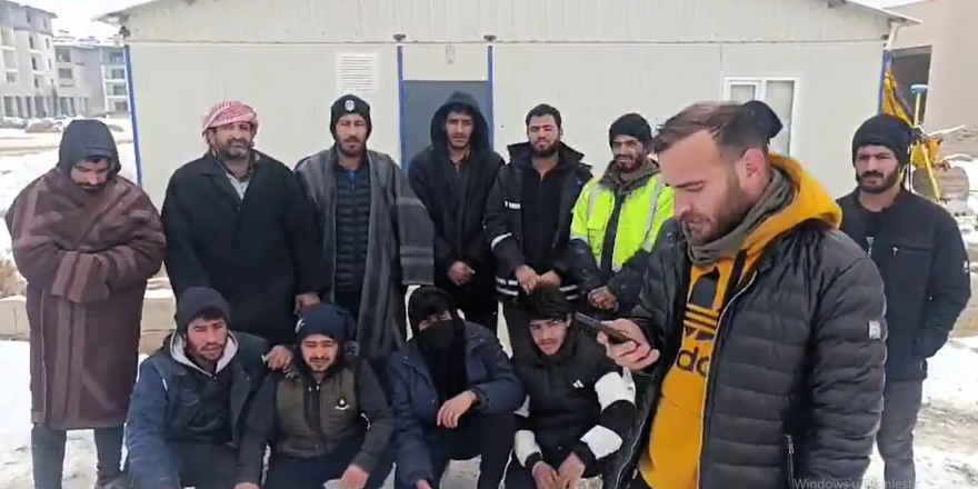 Ücretlerini alamayan TOKİ işçileri eylem başlattı