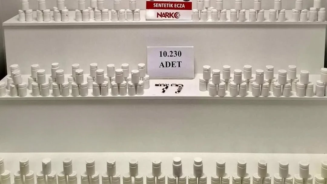 Yalova’da Uyuşturucu Operasyonu: 10 Bin 230 Hap Ele Geçirildi