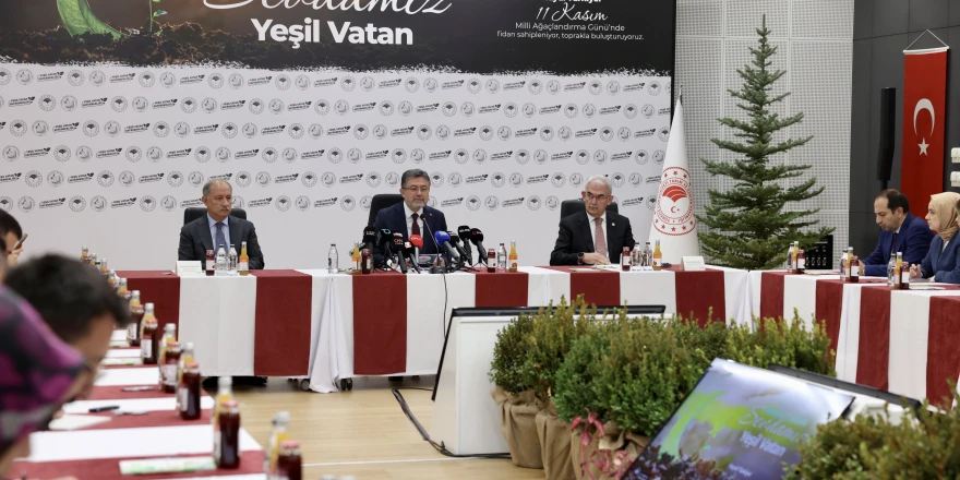 Yeşil Vatan Seferberliğiyle 550 Milyon Fidan Toprakla Buluşacak