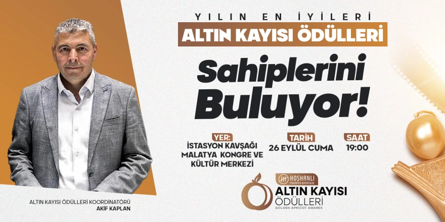 Yılın En İyileri Altın Kayısı Ödülleri 26 Eylül Cuma Günü Sahiplerini Buluyor!