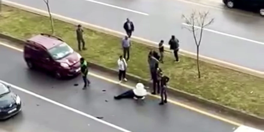 Yolun Karşısına Geçmeye Çalışan Yayaya Araç Çarptı